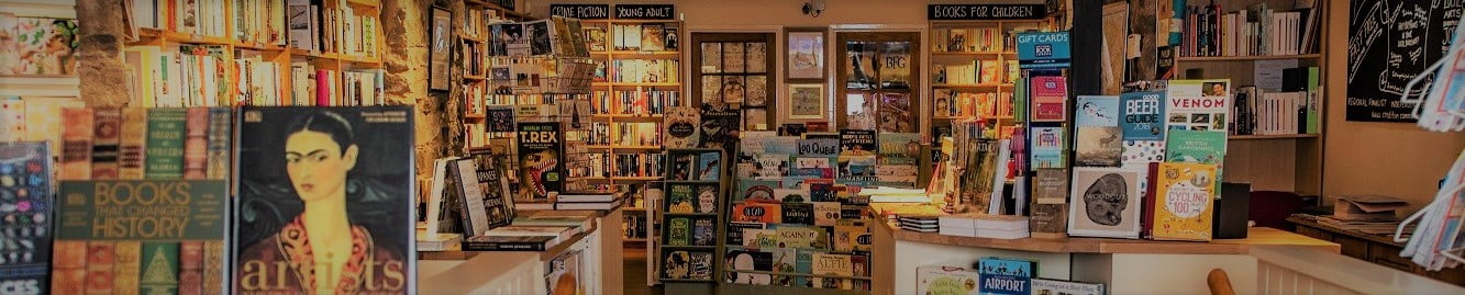 Interior shot of Crediton Community Bookshop