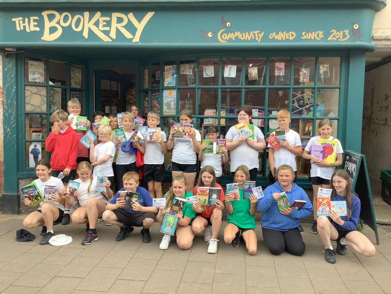 Children outside The Bookery