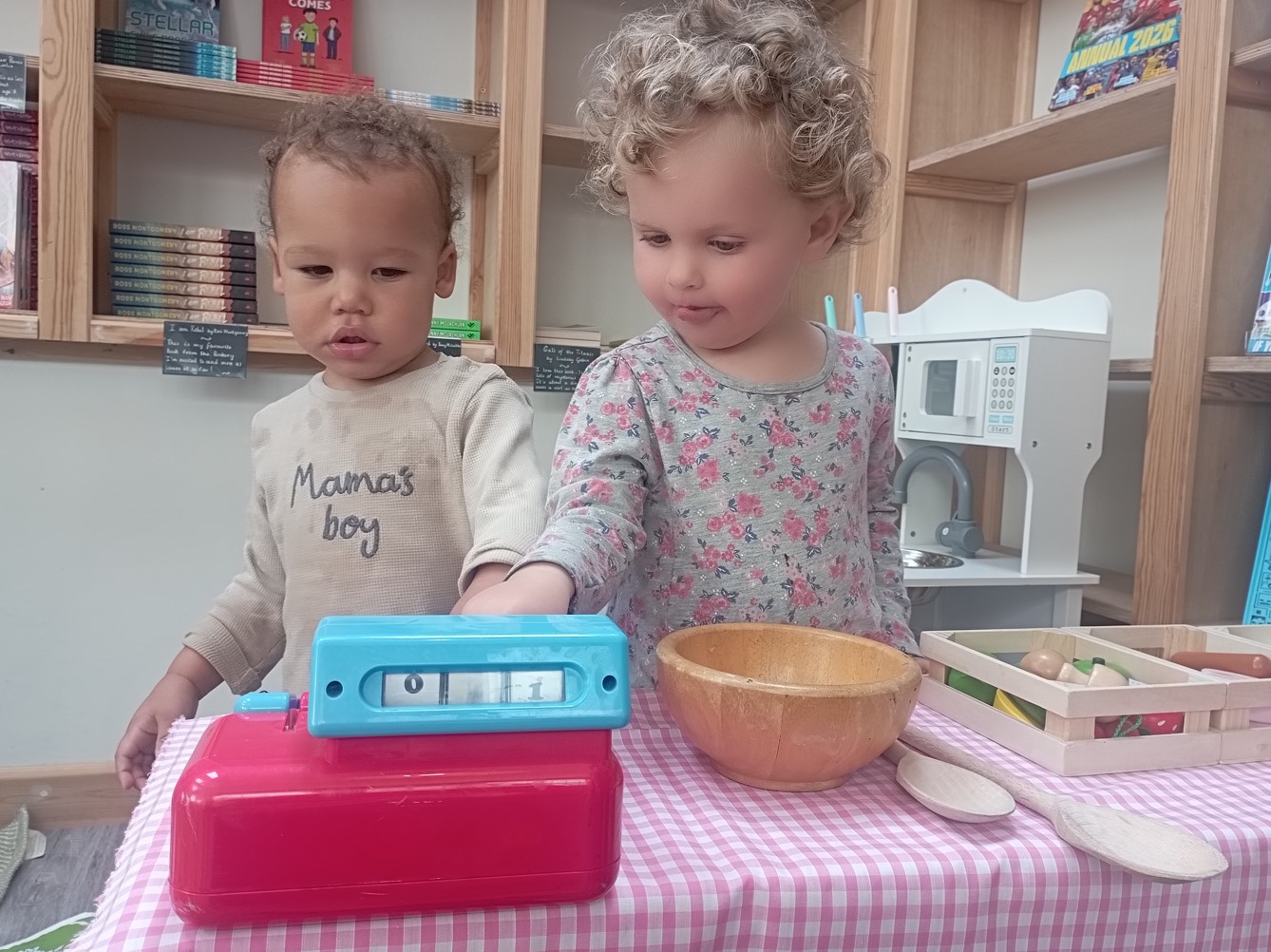 Toddlers playing
