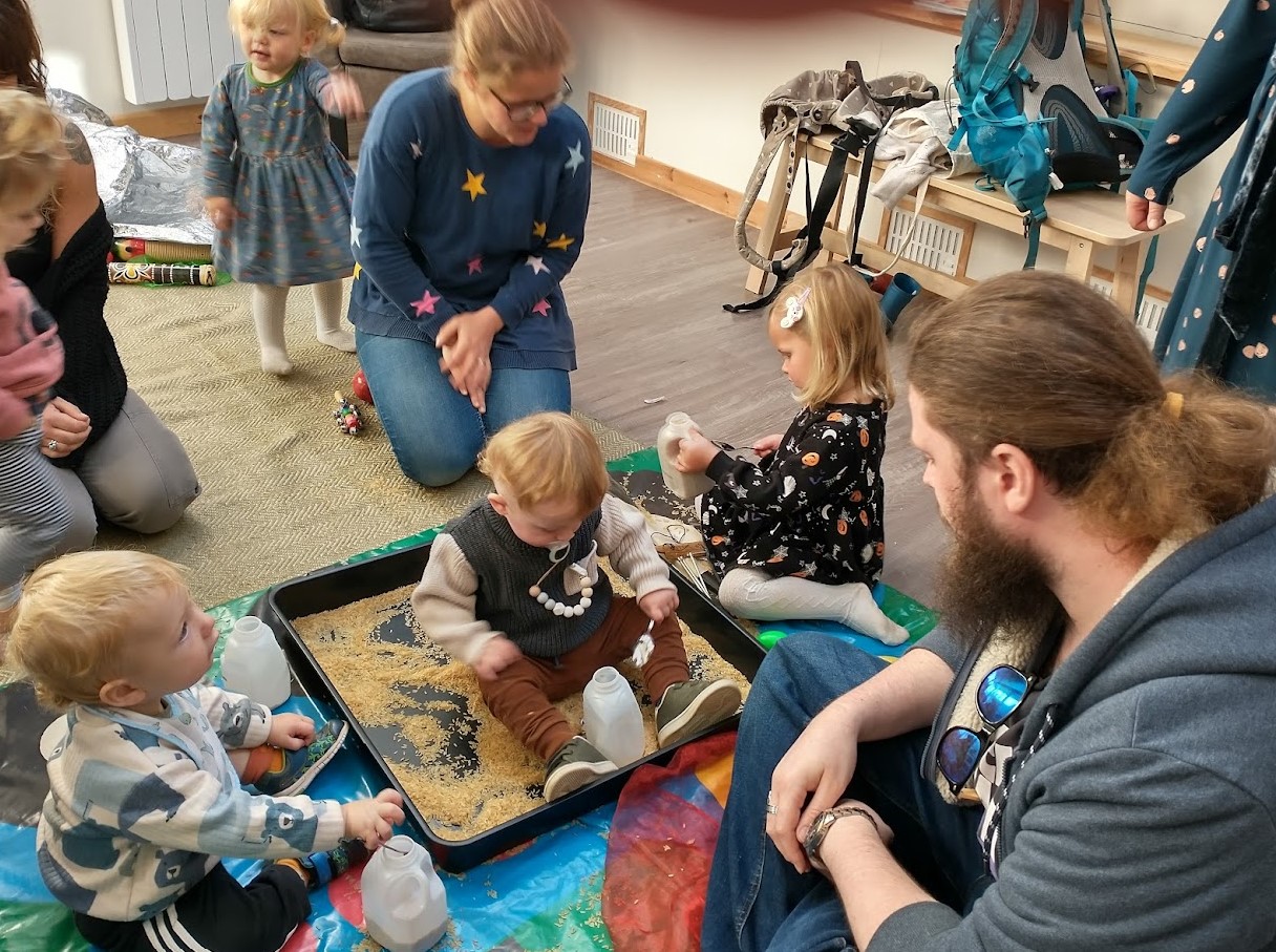 Families having fun